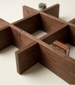 Modern Wooden Wall Shelf – 1.5 FT × 1.5 FT -- Arman Furnitures - Image 2