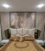 Grand Elite CNC Bedroom Set | Premium Lamination Finish | Bed, Dressing & Almari | Arman Furnitures