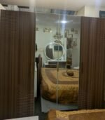 Grand Elite CNC Bedroom Set | Premium Lamination Finish | Bed, Dressing & Almari | Arman Furnitures - Image 2