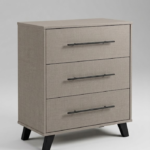 Modern Minimalist 3-Drawer Accent Chest & Bedside Dresser